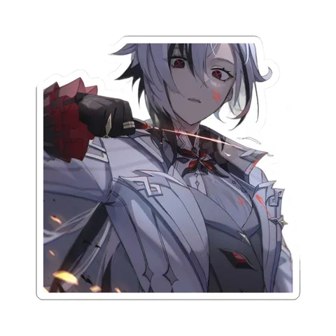 Arlecchino Collared Outfit — Kiss-Cut sticker