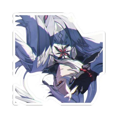 Arlecchino Lying Down — Kiss-Cut sticker