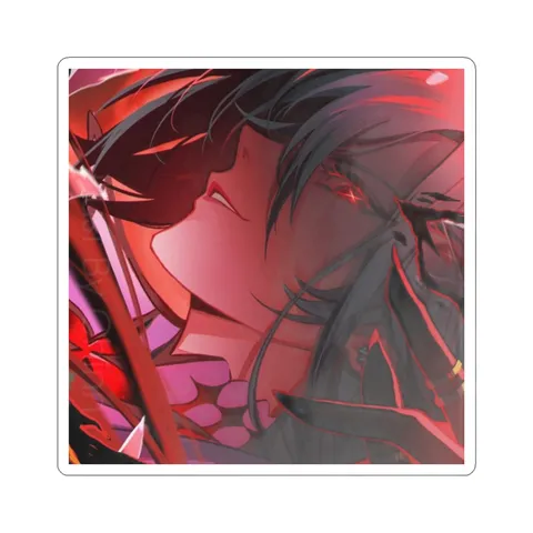 Arlecchino Red Eye Glass — Kiss-Cut sticker