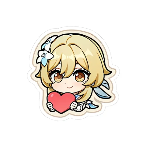 Chibi Lumine Heart — Kiss-Cut sticker