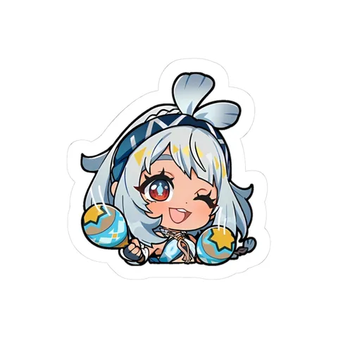 Chibi Mualani Wink! — Kiss-Cut sticker