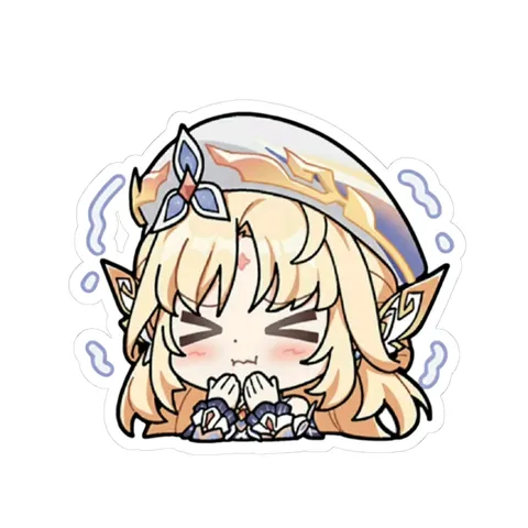 Chibi Nicole Reeyn Shy — Sticker sticker