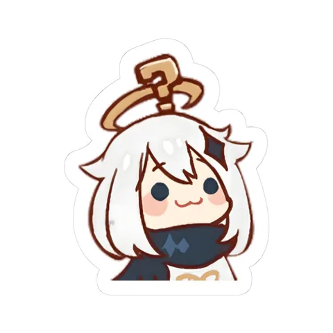 Chibi Paimon Question Mark — Kiss-Cut sticker