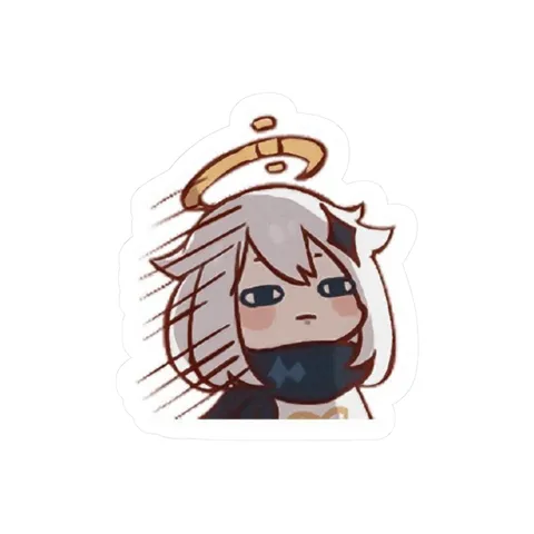 Chibi Paimon Seriously — Kiss-Cut sticker