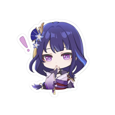 Chibi Raiden Shogun Question Mark (2) — Kiss-Cut sticker