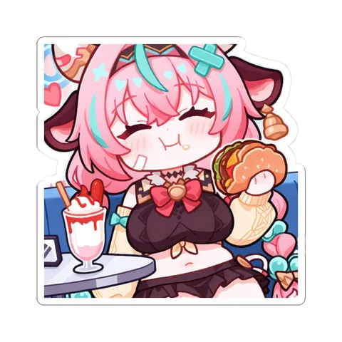 Chibi Varesa Eating A Taco — Sticker sticker