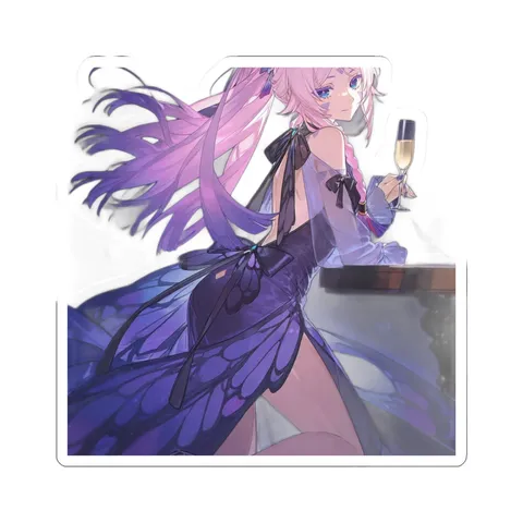 Citlali Holding Champagne — Kiss-Cut sticker