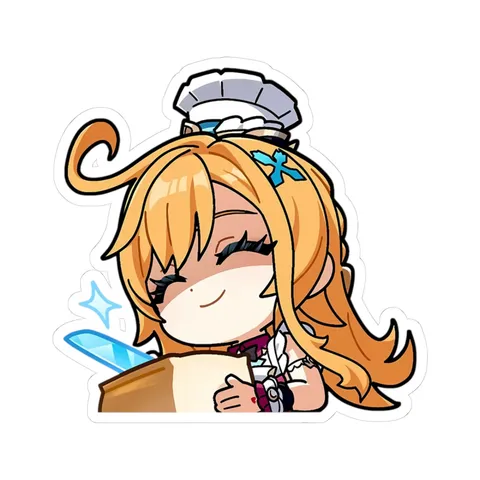Escoffier Cutting Bread — Kiss-Cut sticker