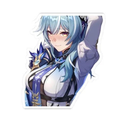 Eula Lawrence Stretching — Kiss-Cut sticker