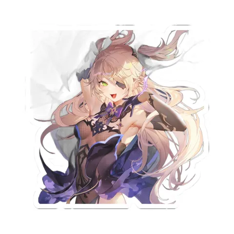 Fischl Eyepatch Pose — Kiss-Cut sticker