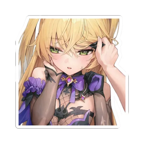 Fischl Blushing — Kiss-Cut sticker