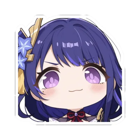 Chibi Raiden Shogun — Kiss-Cut sticker