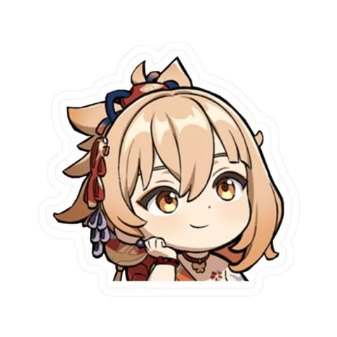Chibi Yoimiya — Kiss-Cut sticker