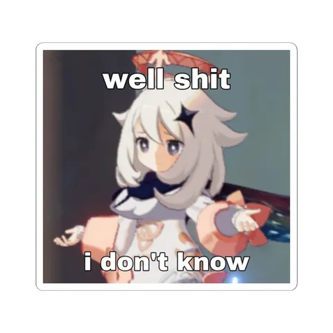 Clueless Paimon — Kiss-Cut sticker