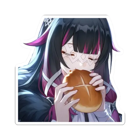Columbina Eating Bread — Kiss-Cut sticker
