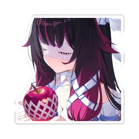 Columbina Holding Apple — Kiss-Cut sticker