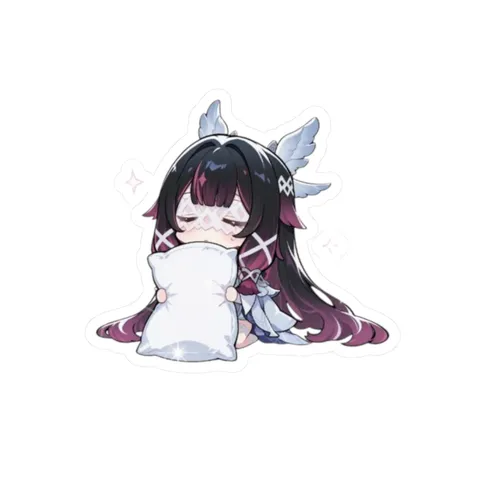 Columbina Pillow — Kiss-Cut sticker