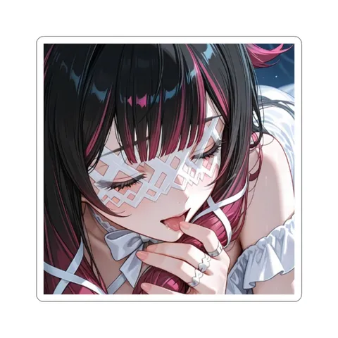 Columbina Licking Finger — Kiss-Cut sticker