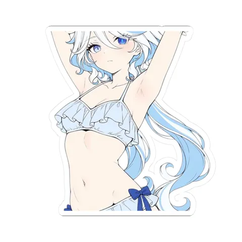 Furina Swimsuit Outfit — Kiss-Cut sticker