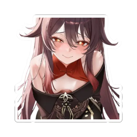 Hu Tao Blushing — Sticker sticker
