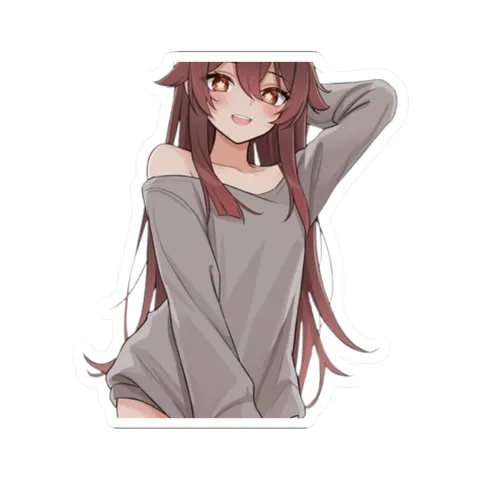 Hu Tao Sleepover — Kiss-Cut sticker