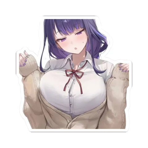 Raiden Shogun Unconscious — Kiss-Cut sticker