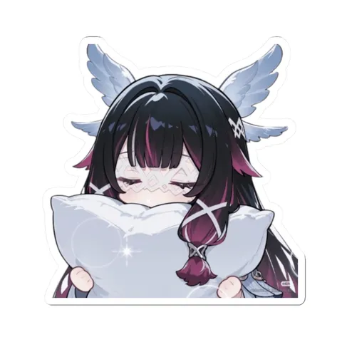 Sleepy Columbina — Kiss-Cut sticker