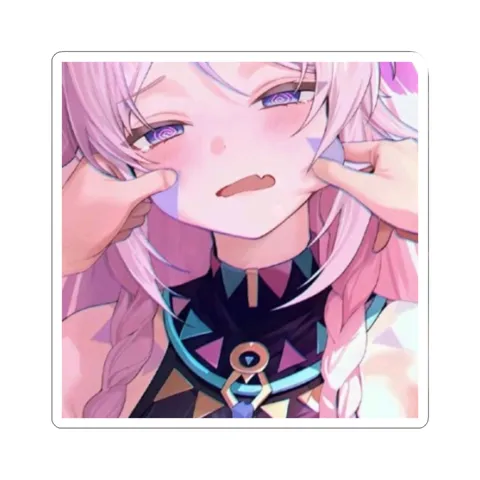 Squeezing Citlali Cheeks — Kiss-Cut sticker