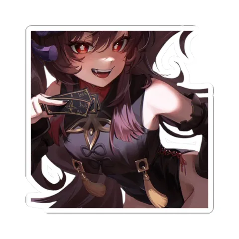 Hu Tao Nighttime — Kiss-Cut sticker