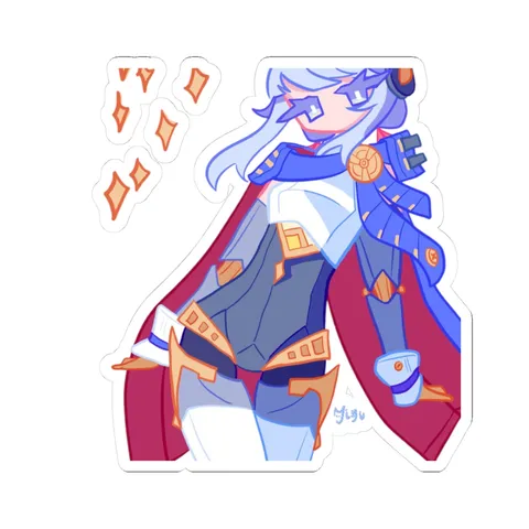 Ineffa Cartoon Style — Kiss-Cut sticker