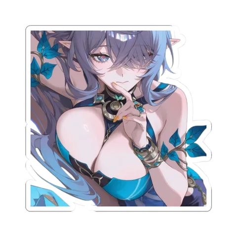 Lauma Lying On Floor — Kiss-Cut sticker