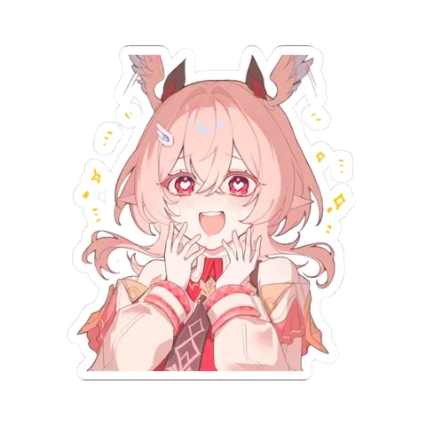 Linnea Excited — Kiss-Cut sticker