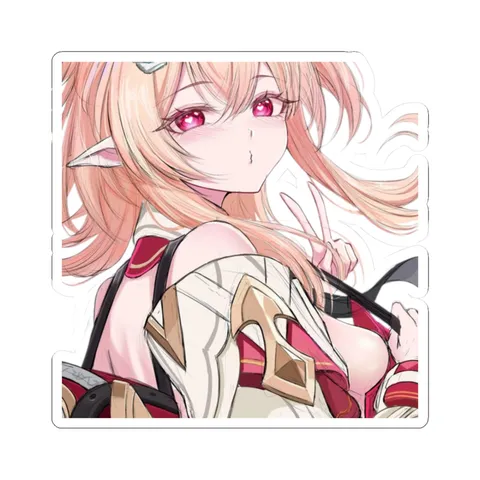 Linnea Kiss Face — Kiss-Cut sticker