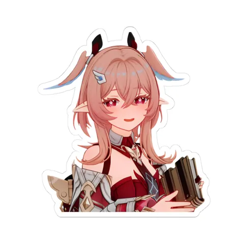 Linnea Silly Smile — Kiss-Cut sticker