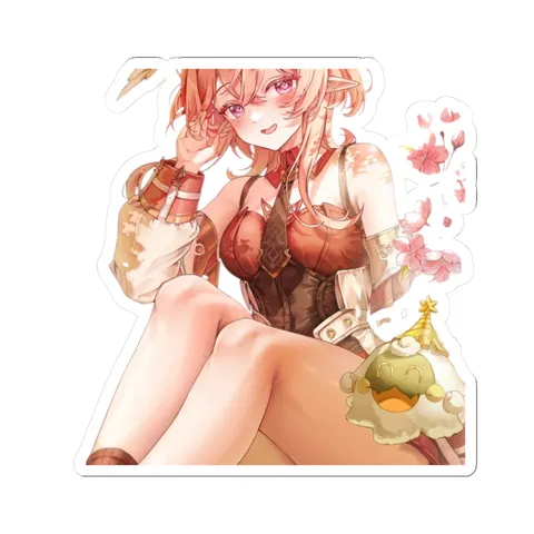 Linnea Sitting — Kiss-Cut sticker