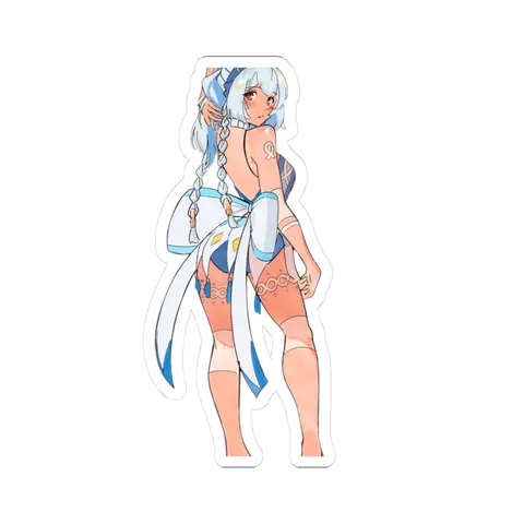 Mualani From Behind — Kiss-Cut sticker