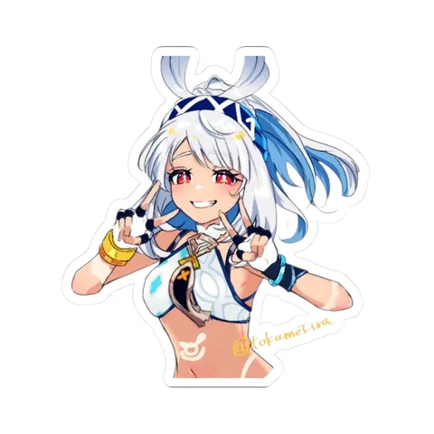 Mualani Posing For Camera — Kiss-Cut sticker