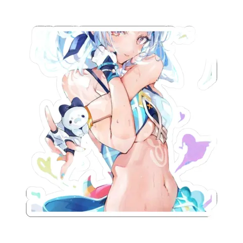 Mualani Stretching — Kiss-Cut sticker
