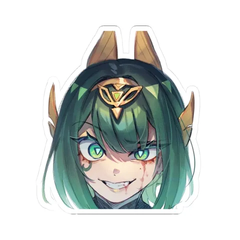 Nefer Crazy Smile — Kiss-Cut sticker