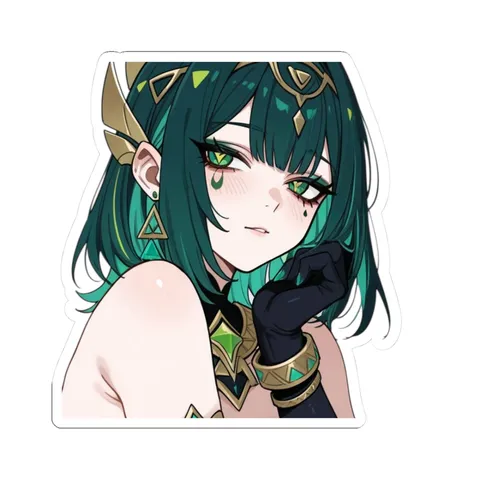 Nefer Side Eye — Kiss-Cut sticker