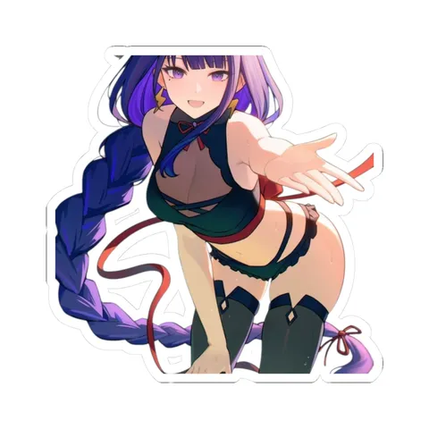 Raiden Shogun Reaches For You — Kiss-Cut sticker