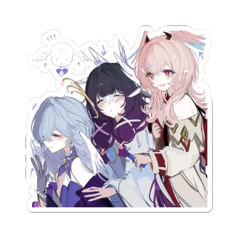 Robin Columbina Linnea Blushing — Kiss-Cut sticker