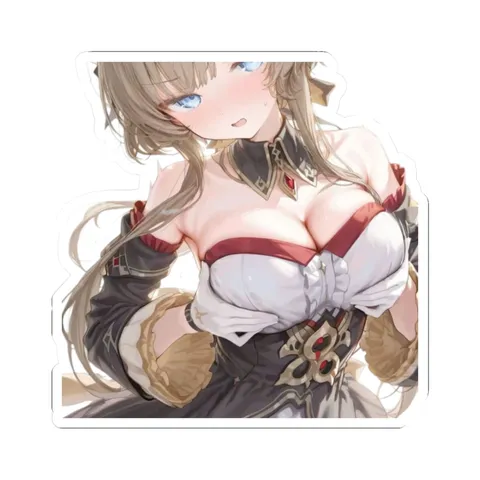 Sandrone Holding Her Breasts — Kiss-Cut sticker