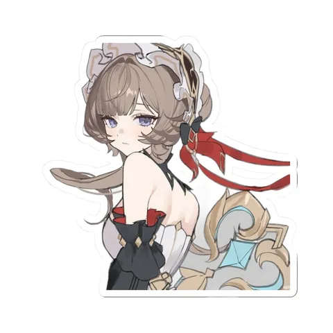 Sandrone Ruffled Bonnet Outfit — Kiss-Cut sticker