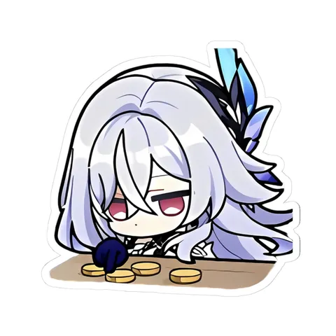 Skirk Counting Coins — Sticker sticker