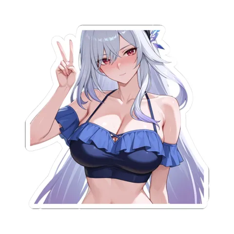 Skirk Wearing Swimsuit — Kiss-Cut sticker