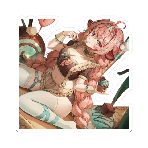 Varesa On Table — Kiss-Cut sticker