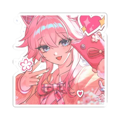 Yae Miko Cute Cat Ears — Kiss-Cut sticker