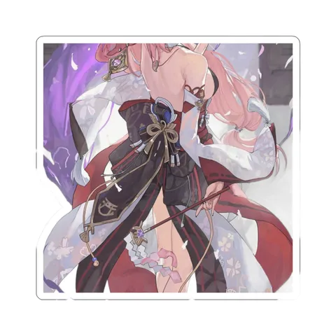 Yae Miko Shrine Maiden — Kiss-Cut sticker