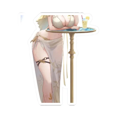 Aglaea Drink Date — Kiss-Cut sticker